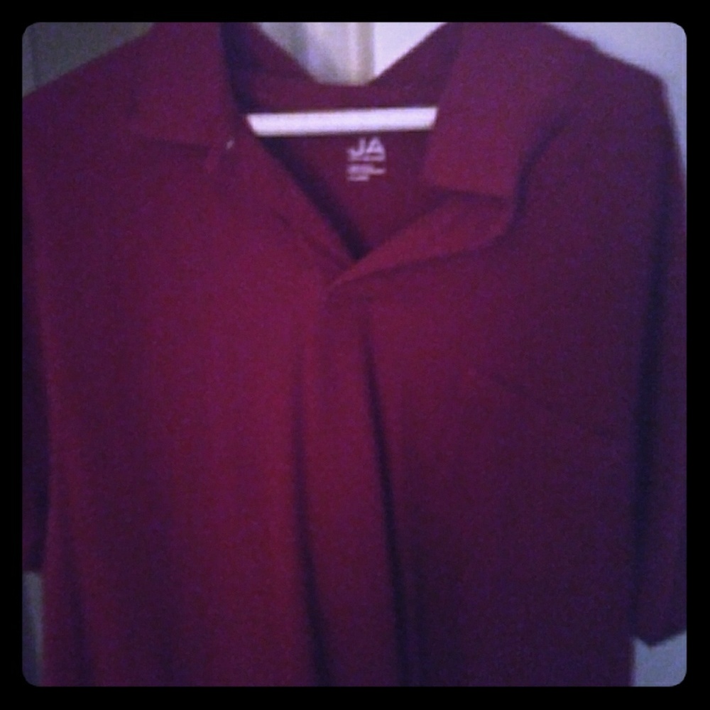 John ashford red polo mens xl tee